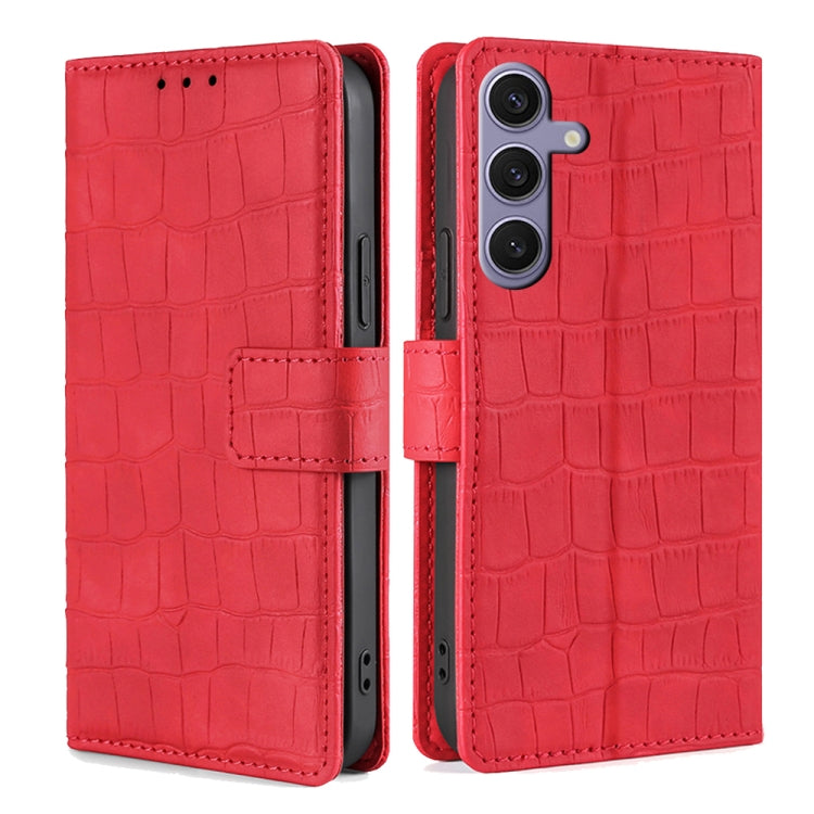 Skin Feel Crocodile Magnetic Clasp Leather Phone Case