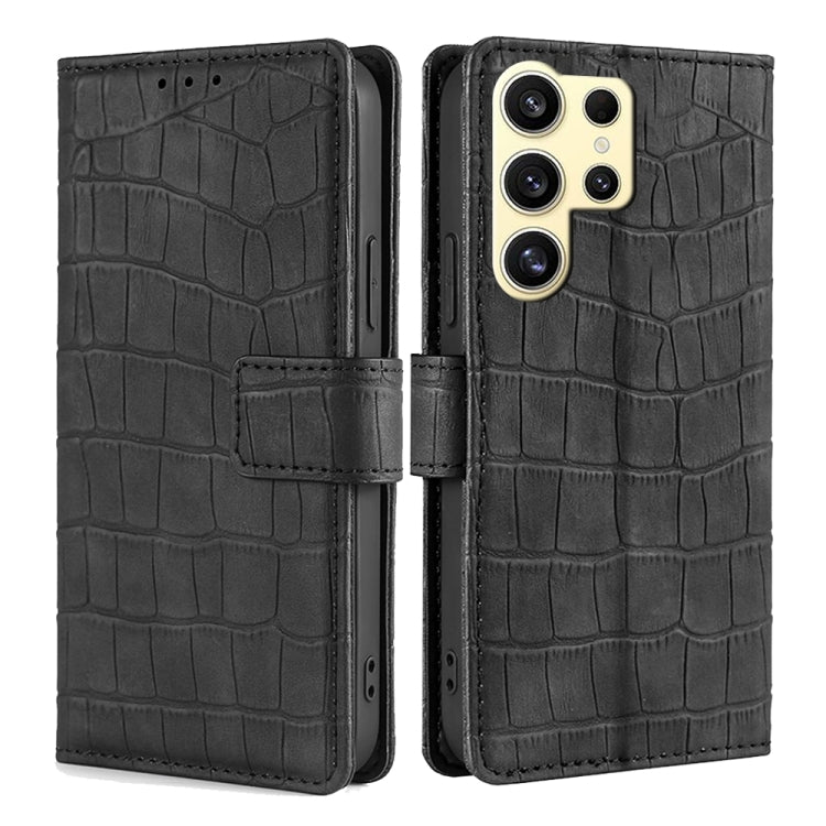 Skin Feel Crocodile Magnetic Clasp Leather Phone Case