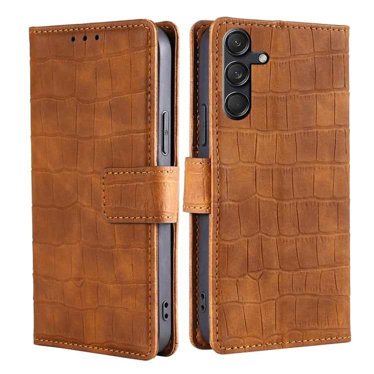 Skin Feel Crocodile Magnetic Clasp Leather Phone Case