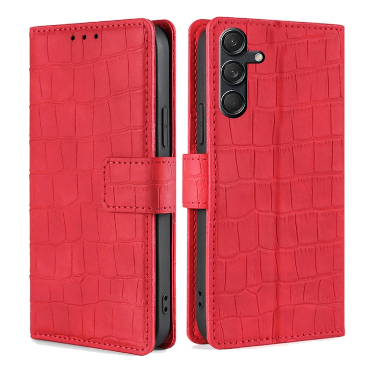 Skin Feel Crocodile Magnetic Clasp Leather Phone Case