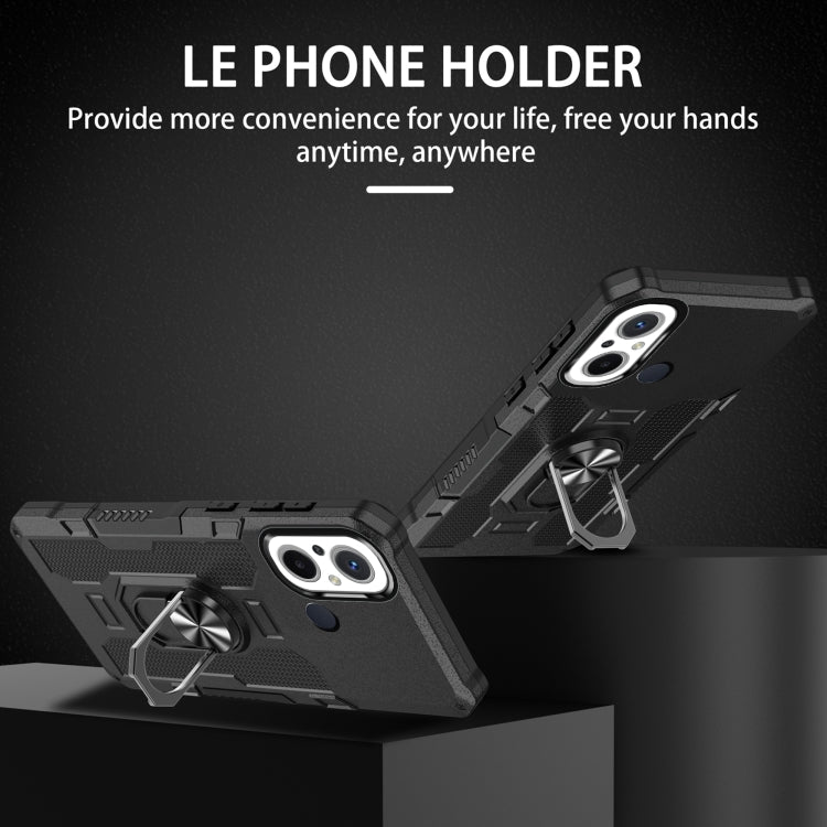 Ring Holder Armor Hybrid Phone Case, For Xiaomi Redmi 12C 4G, For Xiaomi Redmi Note 12 5G Global, For Xiaomi Redmi Note 12 Pro Global