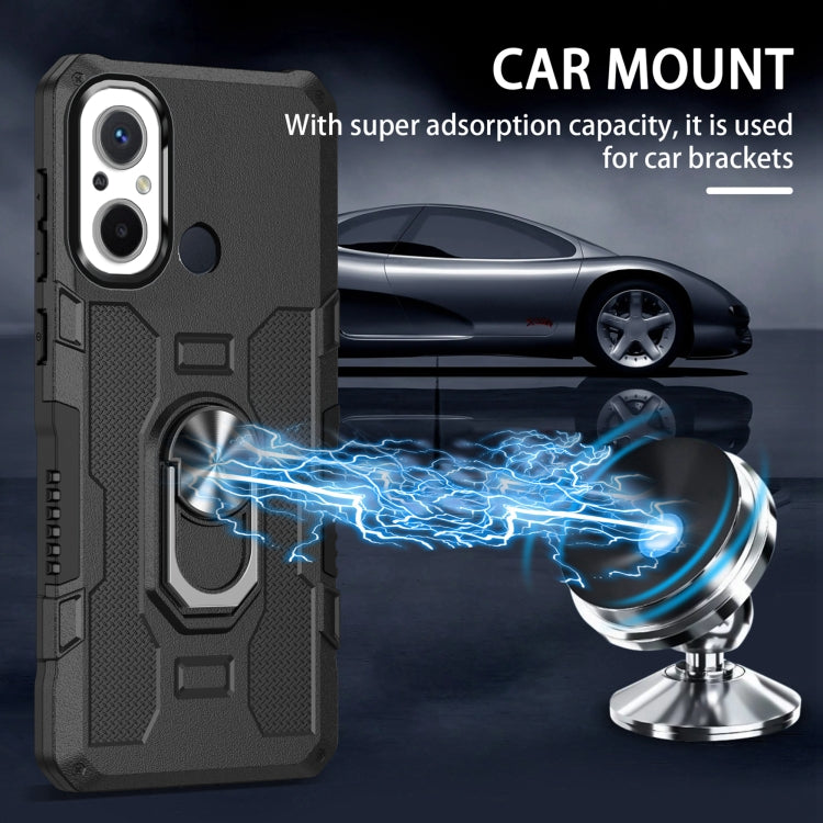 Ring Holder Armor Hybrid Phone Case, For Xiaomi Redmi 12C 4G, For Xiaomi Redmi Note 12 5G Global, For Xiaomi Redmi Note 12 Pro Global