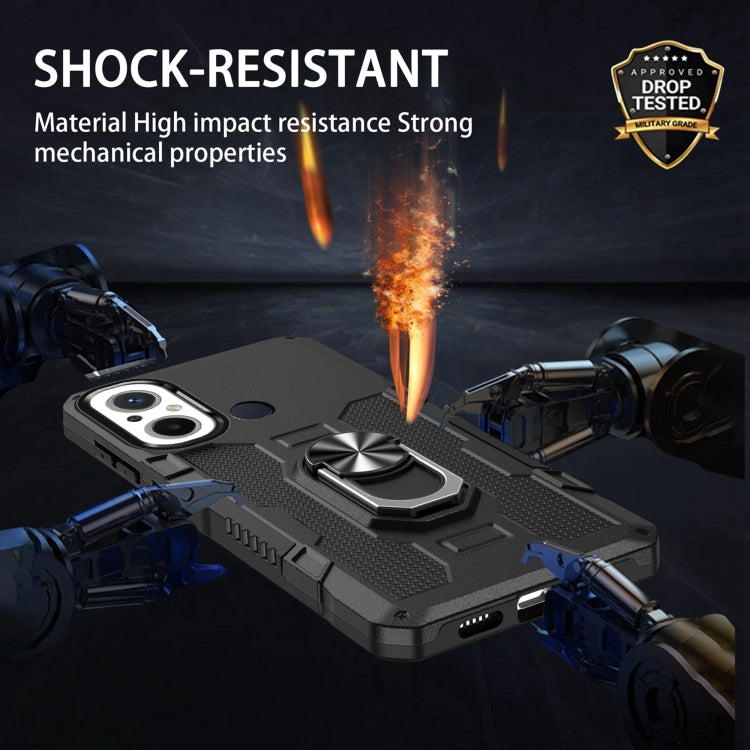 Ring Holder Armor Hybrid Phone Case, For Xiaomi Redmi 12C 4G, For Xiaomi Redmi Note 12 5G Global, For Xiaomi Redmi Note 12 Pro Global