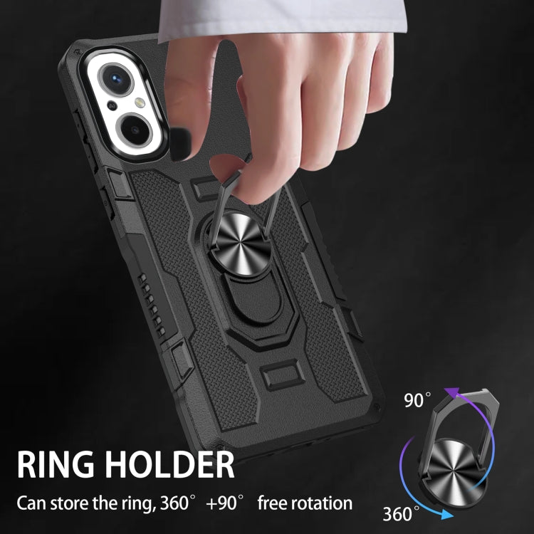 Ring Holder Armor Hybrid Phone Case, For Xiaomi Redmi 12C 4G, For Xiaomi Redmi Note 12 5G Global, For Xiaomi Redmi Note 12 Pro Global