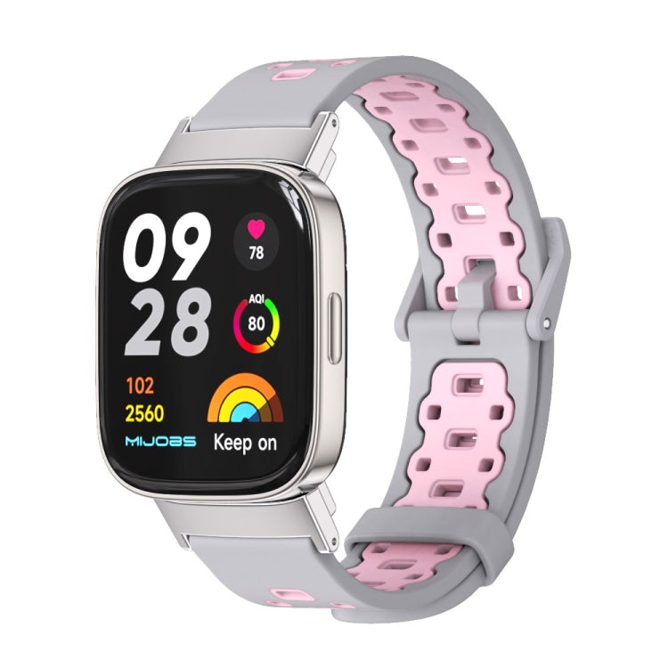 Mijobs Square Hole Breathable TPU Watch Band, For Redmi Watch 3