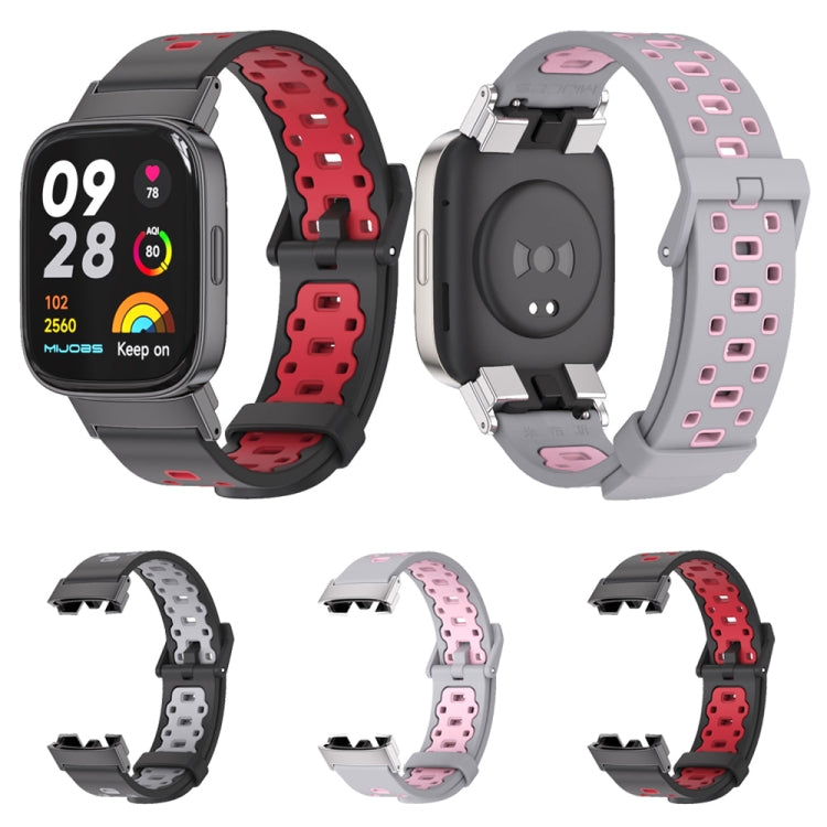 Mijobs Square Hole Breathable TPU Watch Band, For Redmi Watch 3