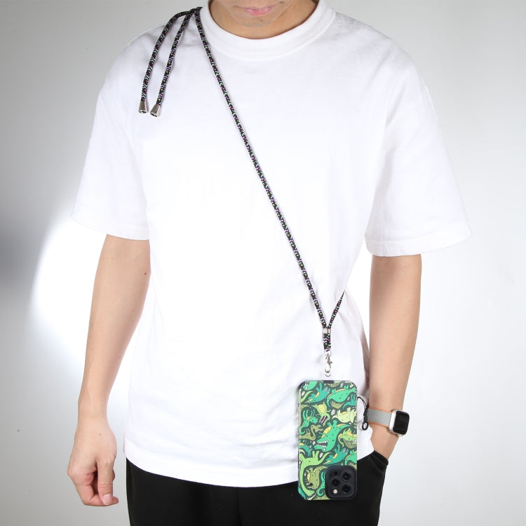 Universal Mixed Color Phone Lanyard Case Compatible Adjustable Nylon Neck Strap
