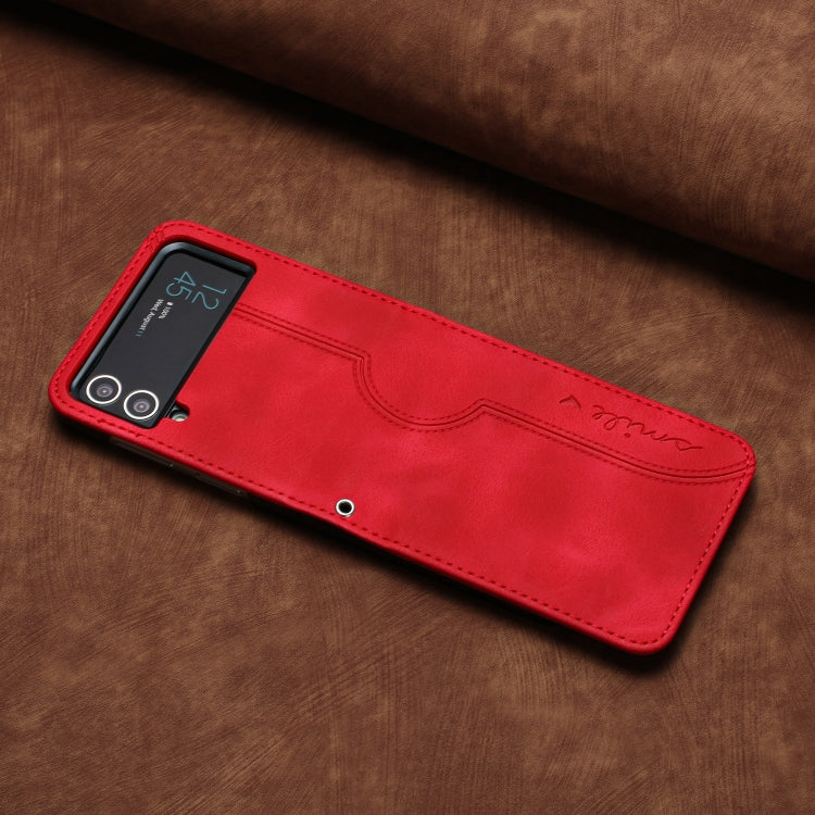 Heart Pattern Skin Feel Leather Phone Case