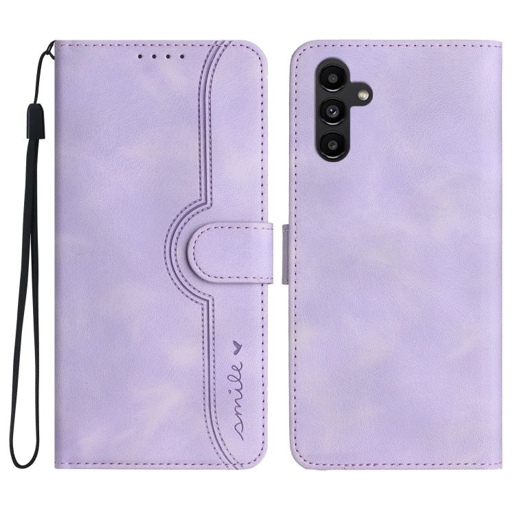 Heart Pattern Skin Feel Leather Phone Case