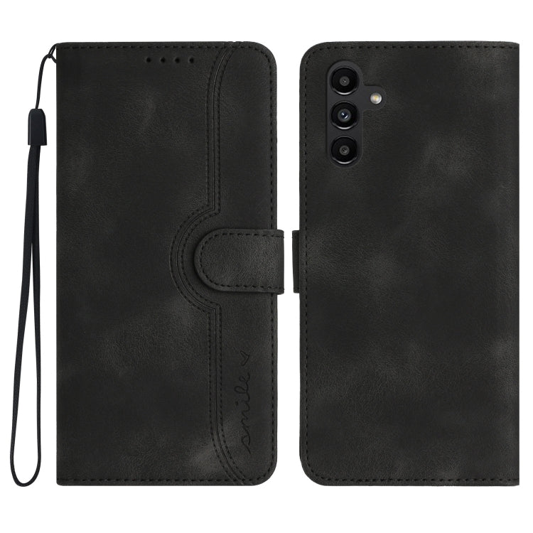 Heart Pattern Skin Feel Leather Phone Case