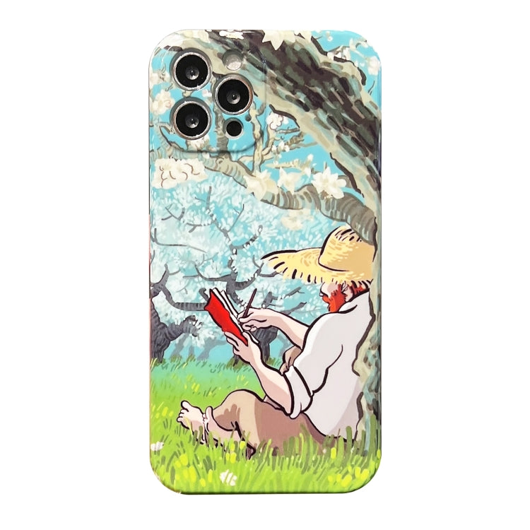 Oil Painting Pattern Glossy PC Phone Case, For iPhone 12, For iPhone 12 Pro Max, For iPhone 12 Pro, For iPhone 11 Pro Max