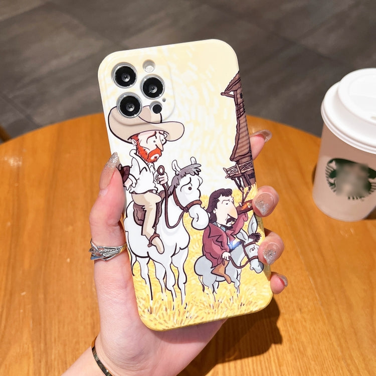 Oil Painting Pattern Glossy PC Phone Case, For iPhone 11, For iPhone 11 Pro, For iPhone X / XS, For iPhone XR
