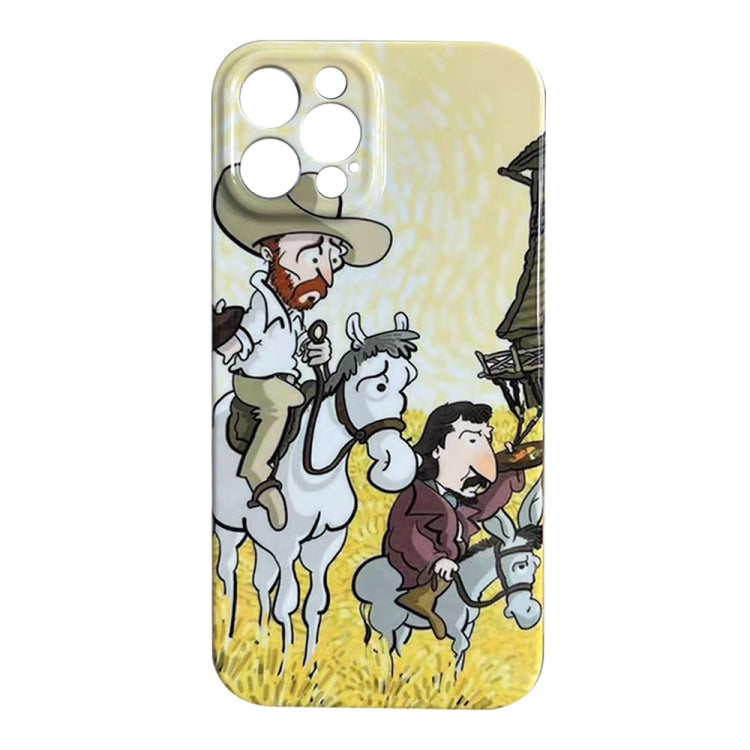 Oil Painting Pattern Glossy PC Phone Case, For iPhone 11, For iPhone 11 Pro, For iPhone X / XS, For iPhone XR