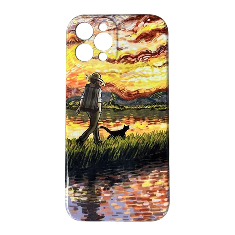 Oil Painting Pattern Glossy PC Phone Case, For iPhone 11, For iPhone 11 Pro, For iPhone X / XS, For iPhone XR