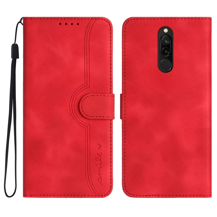Heart Pattern Skin Feel Leather Phone Case