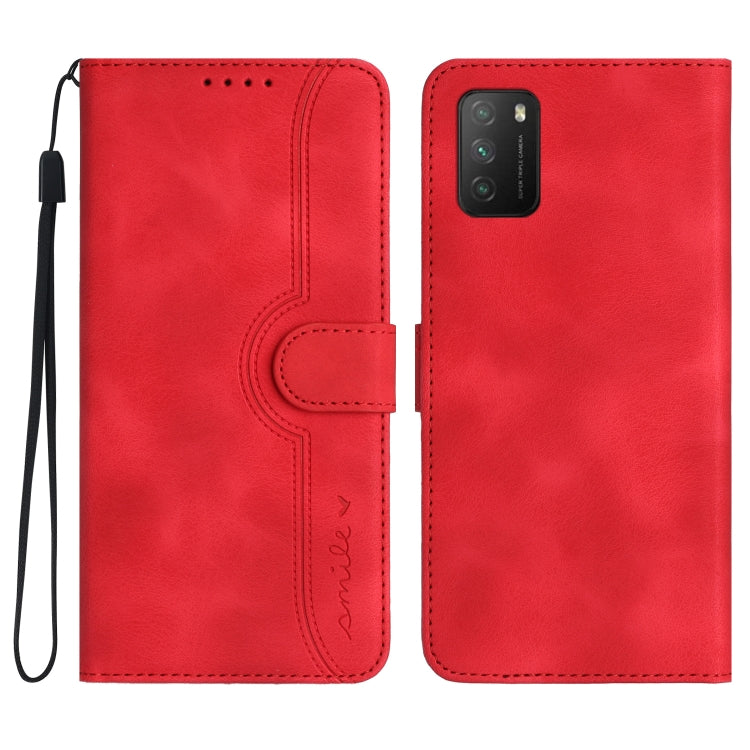 Heart Pattern Skin Feel Leather Phone Case