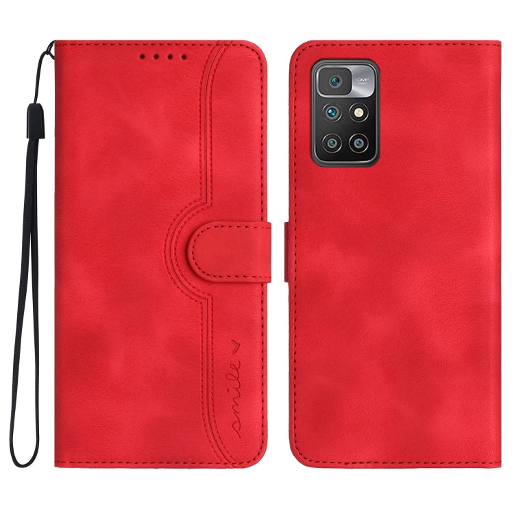 Heart Pattern Skin Feel Leather Phone Case