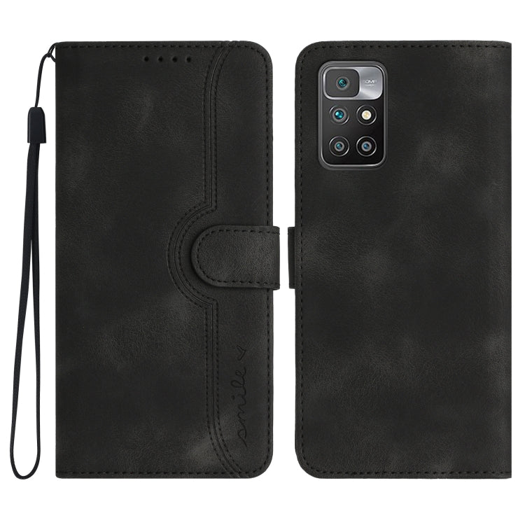 Heart Pattern Skin Feel Leather Phone Case