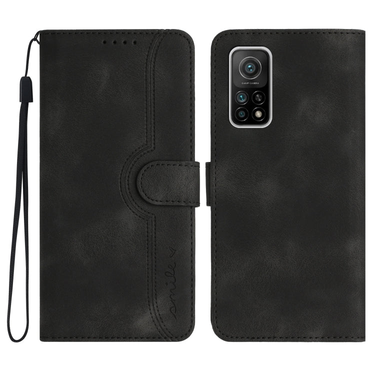 Heart Pattern Skin Feel Leather Phone Case