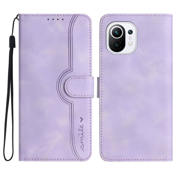 Heart Pattern Skin Feel Leather Phone Case