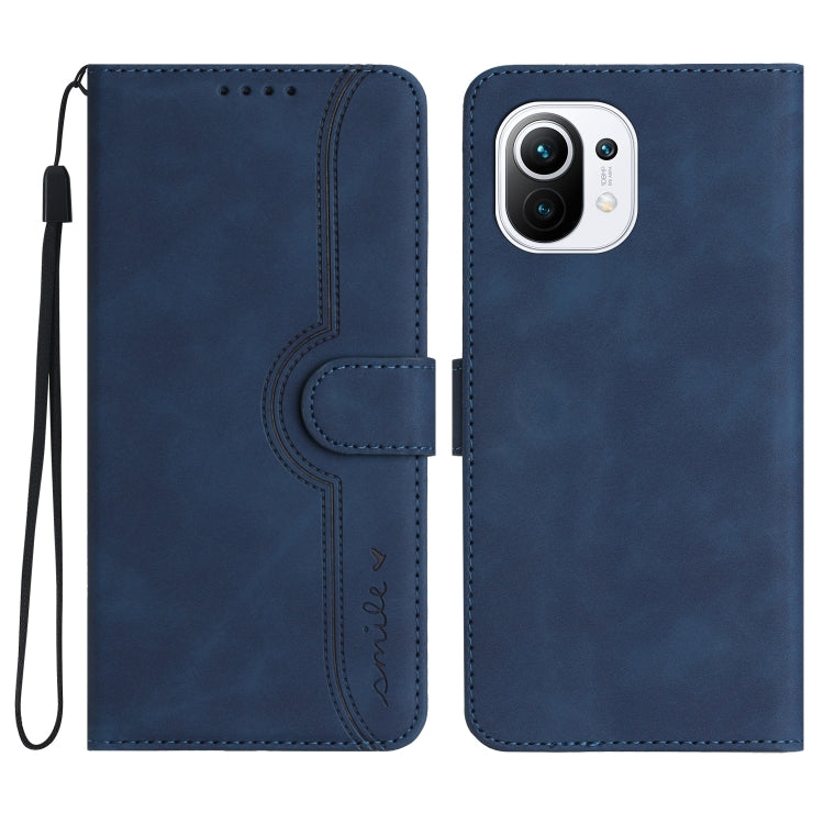 Heart Pattern Skin Feel Leather Phone Case