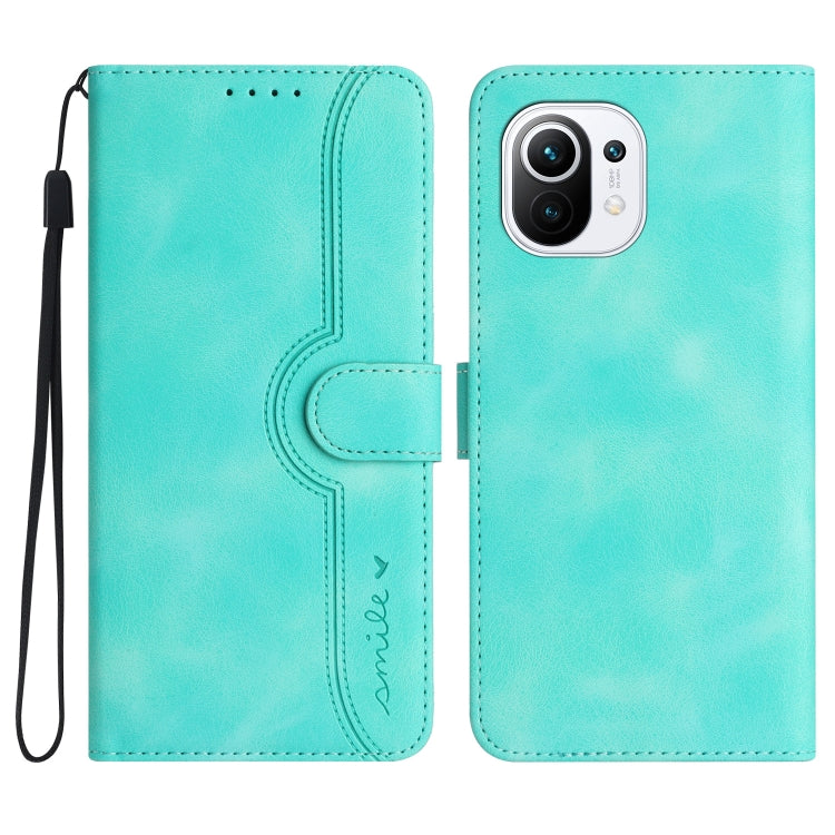 Heart Pattern Skin Feel Leather Phone Case