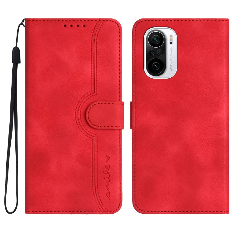 Heart Pattern Skin Feel Leather Phone Case