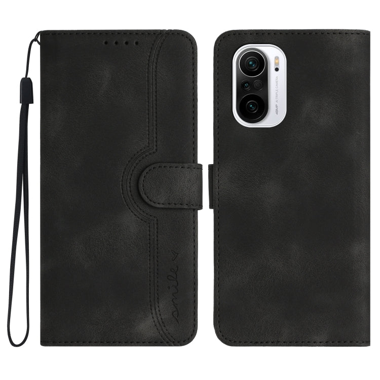Heart Pattern Skin Feel Leather Phone Case