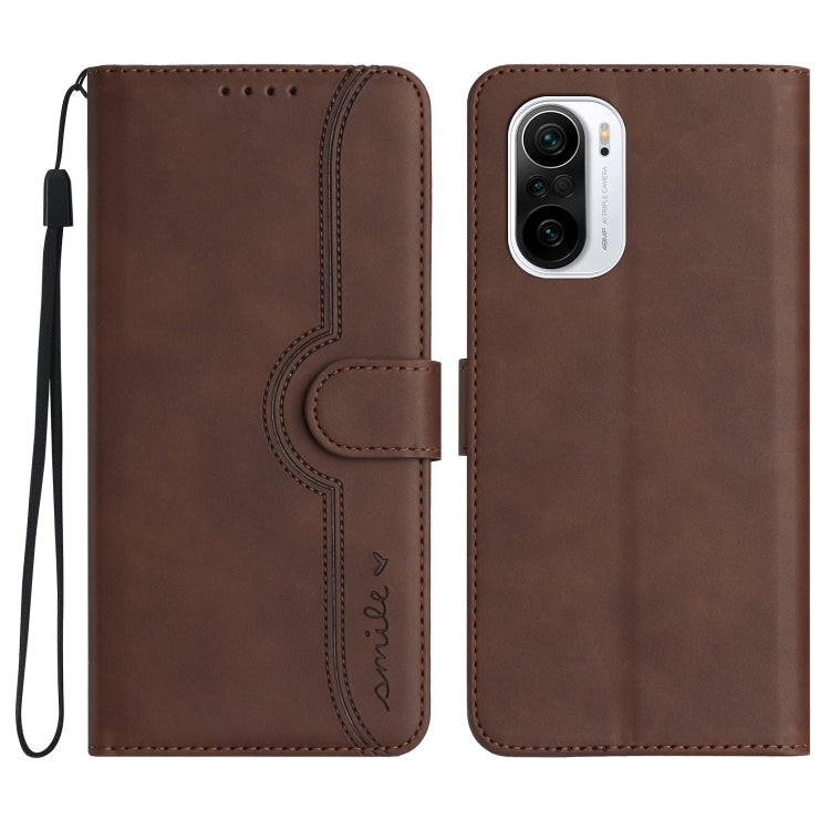 Heart Pattern Skin Feel Leather Phone Case