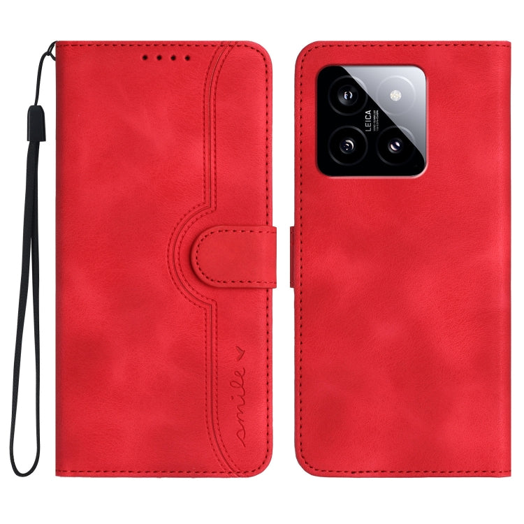 Heart Pattern Skin Feel Leather Phone Case
