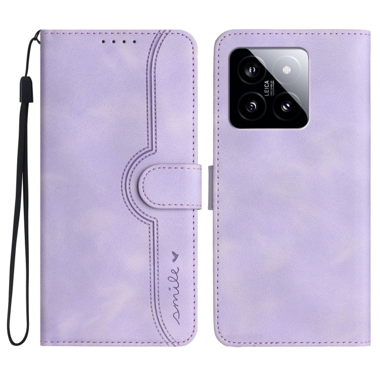 Heart Pattern Skin Feel Leather Phone Case