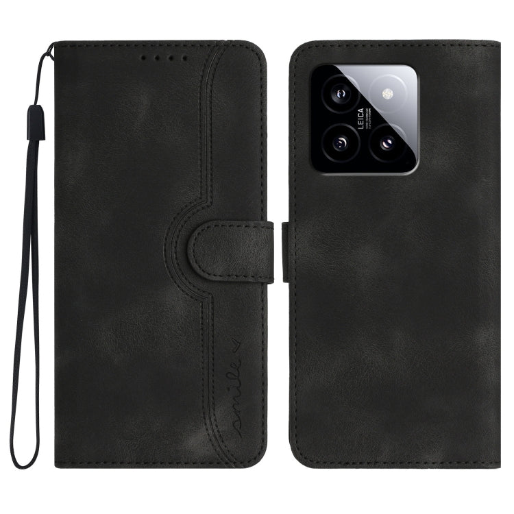 Heart Pattern Skin Feel Leather Phone Case