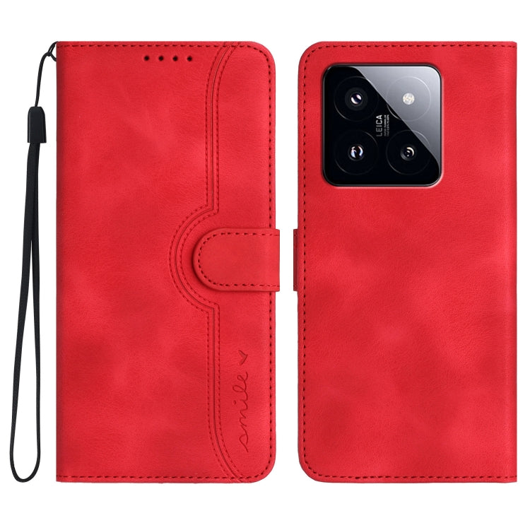 Heart Pattern Skin Feel Leather Phone Case