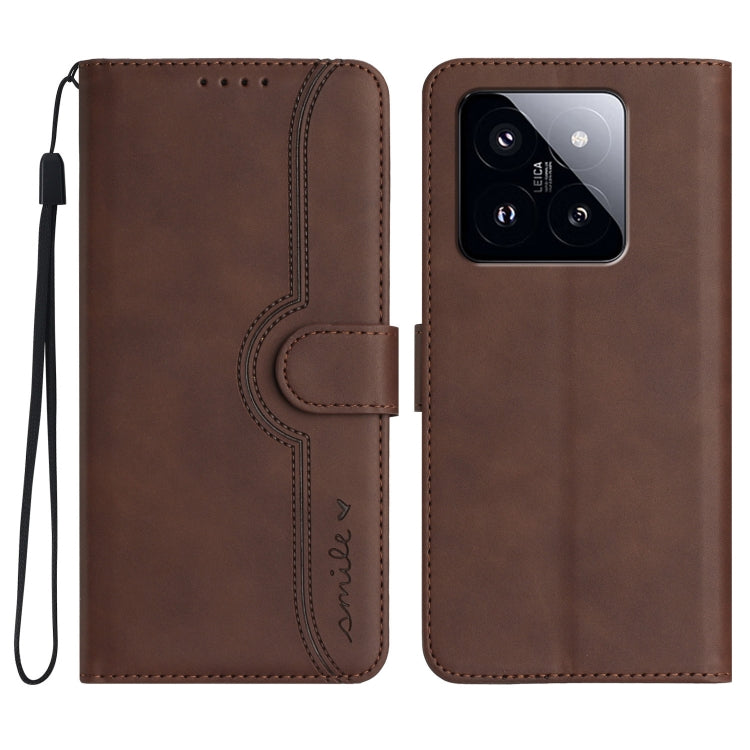 Heart Pattern Skin Feel Leather Phone Case