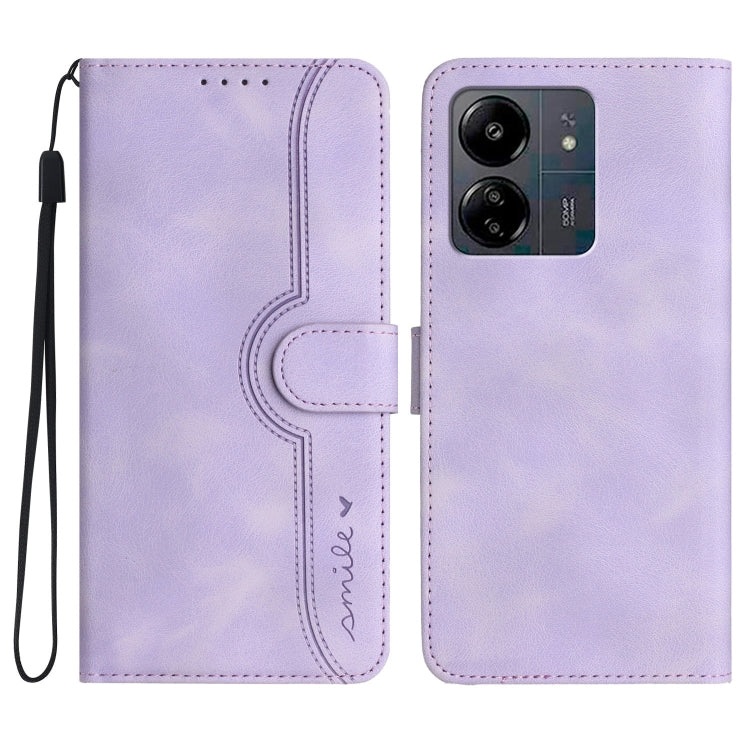 Heart Pattern Skin Feel Leather Phone Case