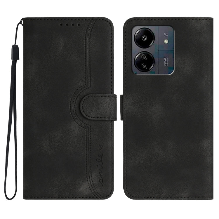 Heart Pattern Skin Feel Leather Phone Case