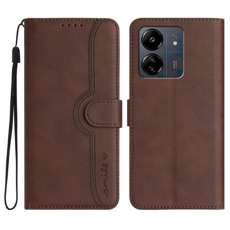 Heart Pattern Skin Feel Leather Phone Case
