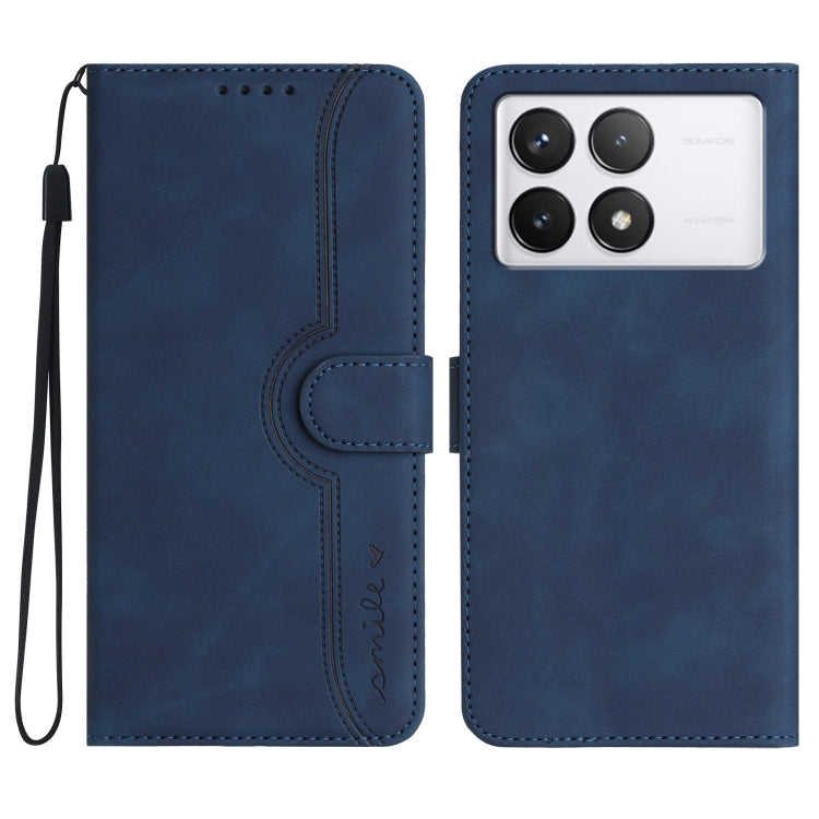 Heart Pattern Skin Feel Leather Phone Case