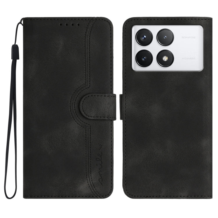 Heart Pattern Skin Feel Leather Phone Case