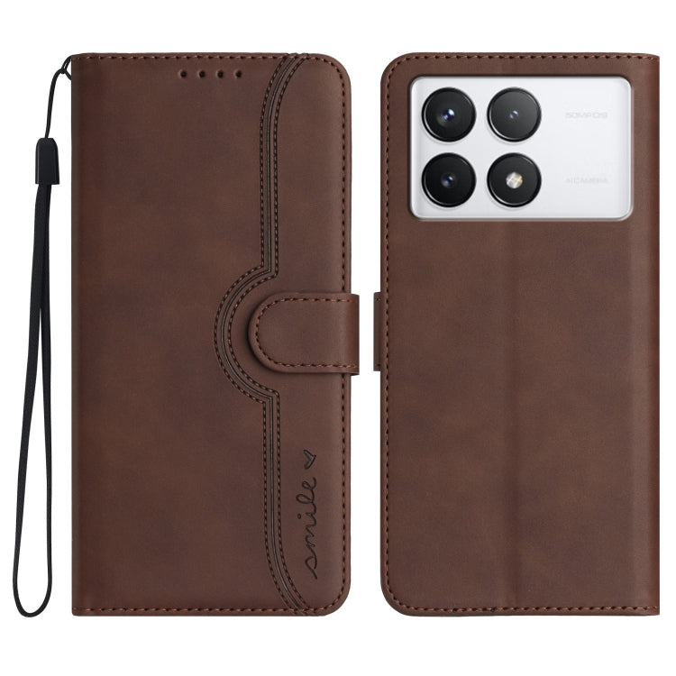 Heart Pattern Skin Feel Leather Phone Case