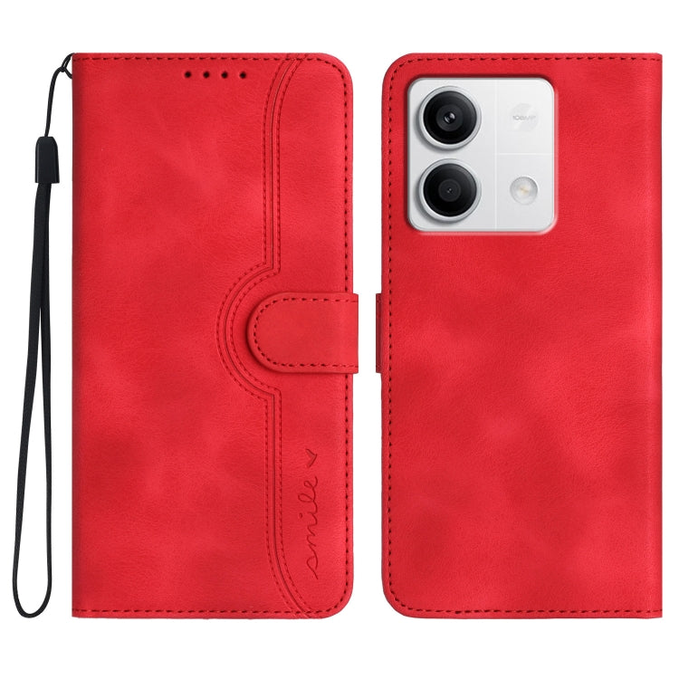 Heart Pattern Skin Feel Leather Phone Case