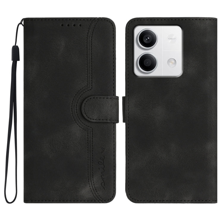 Heart Pattern Skin Feel Leather Phone Case