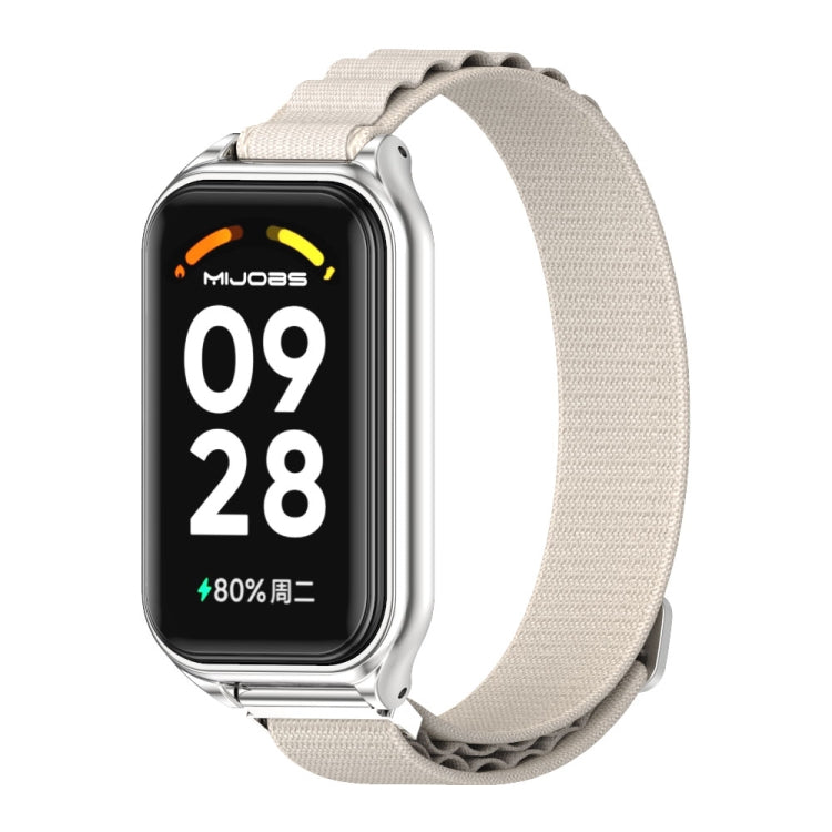 Mijobs Metal Shell Nylon Breathable Watch Band