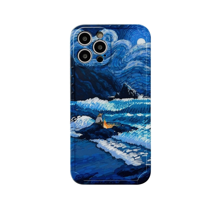 Oil Painting IMD Straight TPU Phone Case, For iPhone 14 Pro Max, For iPhone 14 Pro, For iPhone 14 Plus