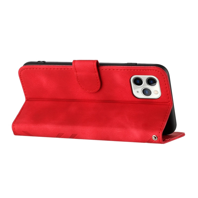 Line Pattern Skin Feel Leather Phone Case