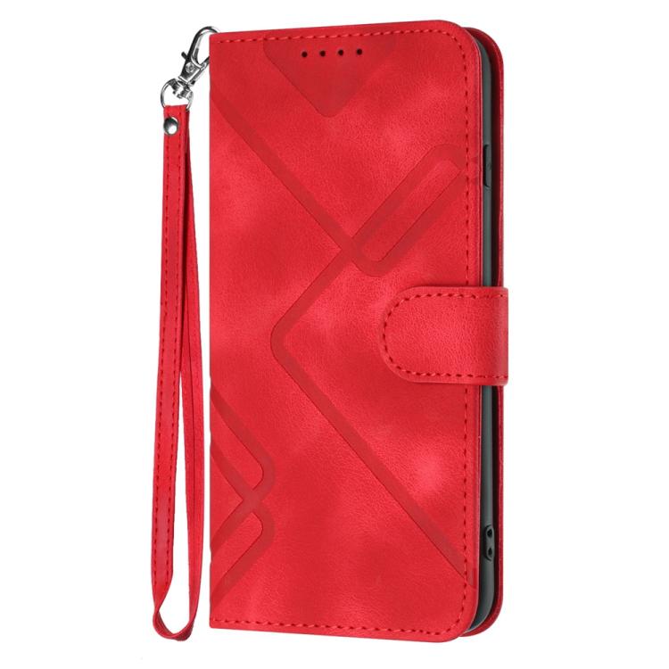 Line Pattern Skin Feel Leather Phone Case, For iPhone 18 Pro / 17 Pro, For iPhone 18 Pro Max / 17 Pro Max, For iPhone 17, For iPhone Air