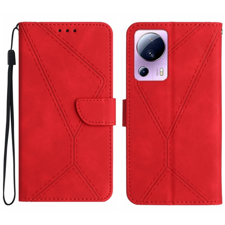 Stitching Embossed Leather Phone Case