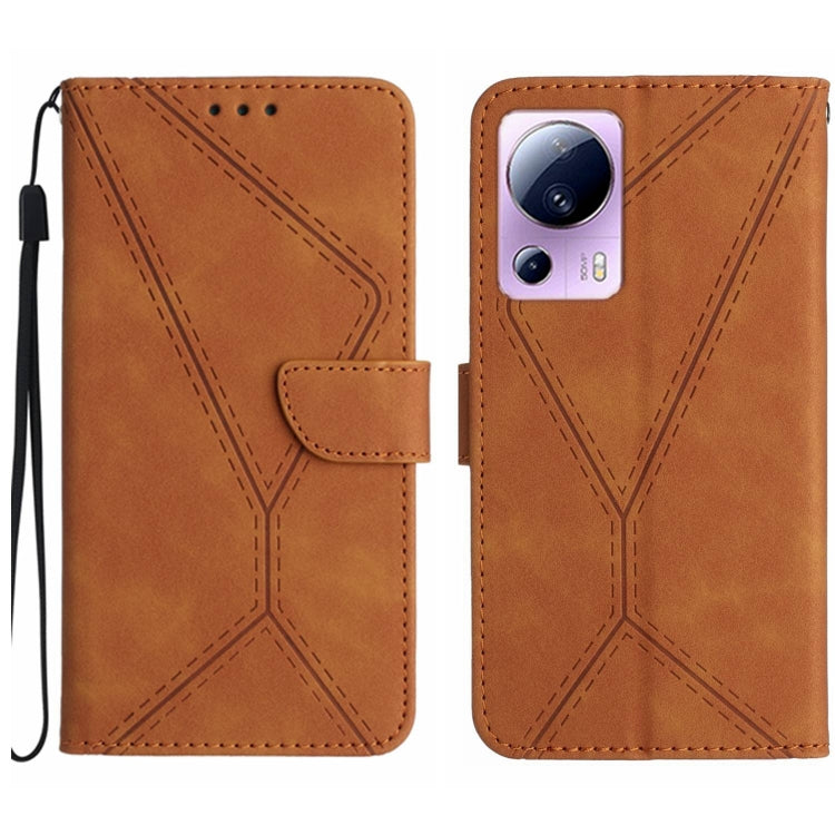 Stitching Embossed Leather Phone Case