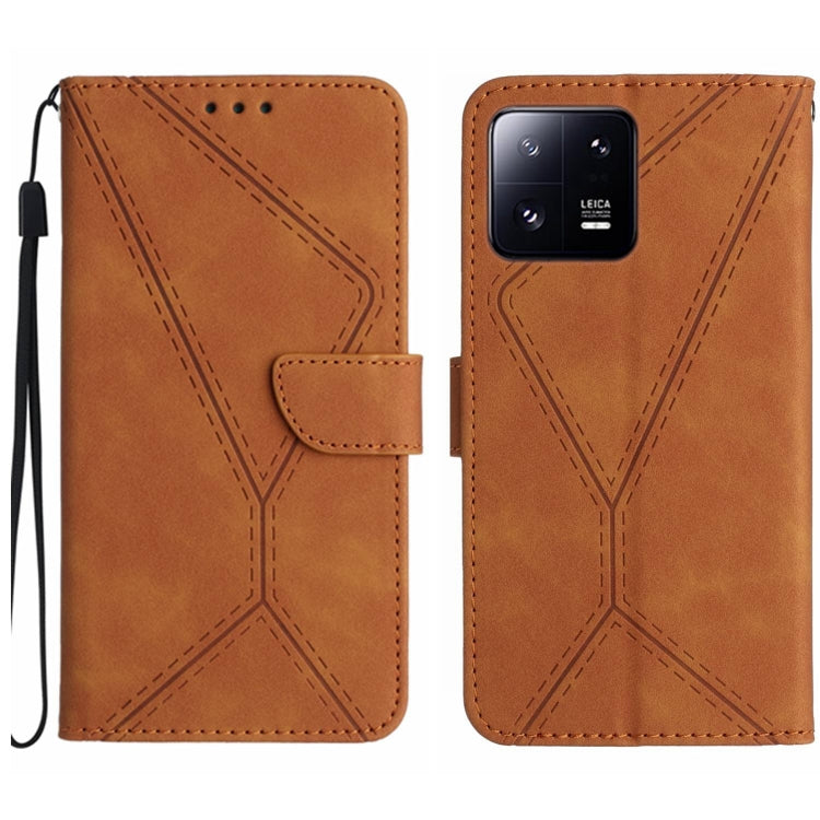 Stitching Embossed Leather Phone Case