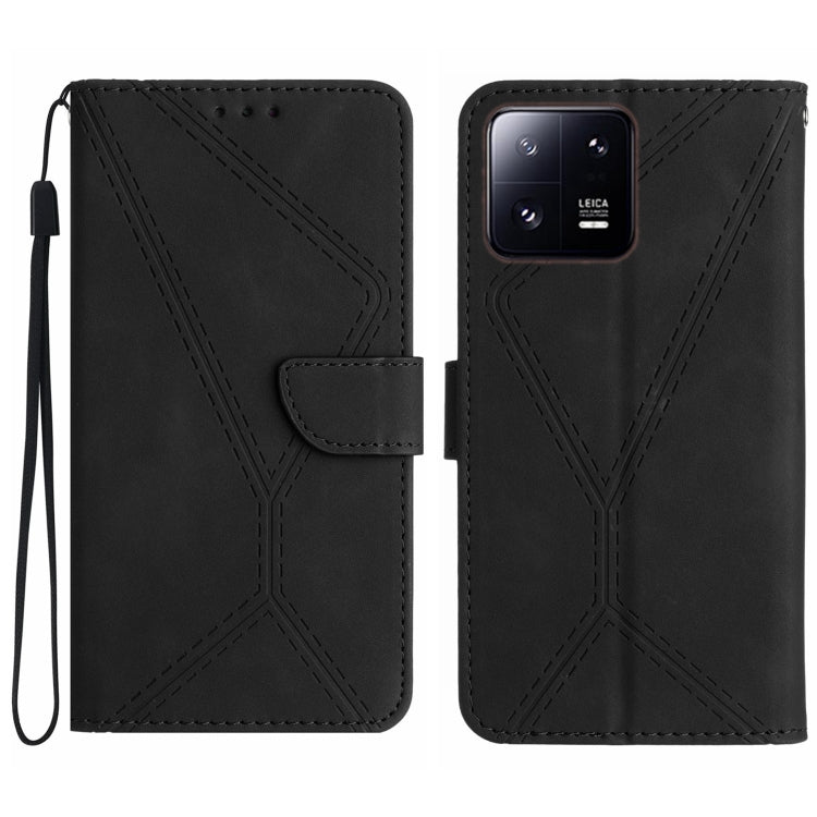 Stitching Embossed Leather Phone Case